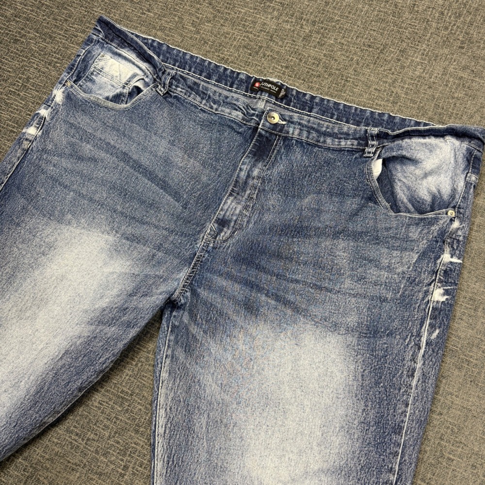 Southpole Jeans Mens 52x33  Blue Acid Wash Straight Leg Y2K Style